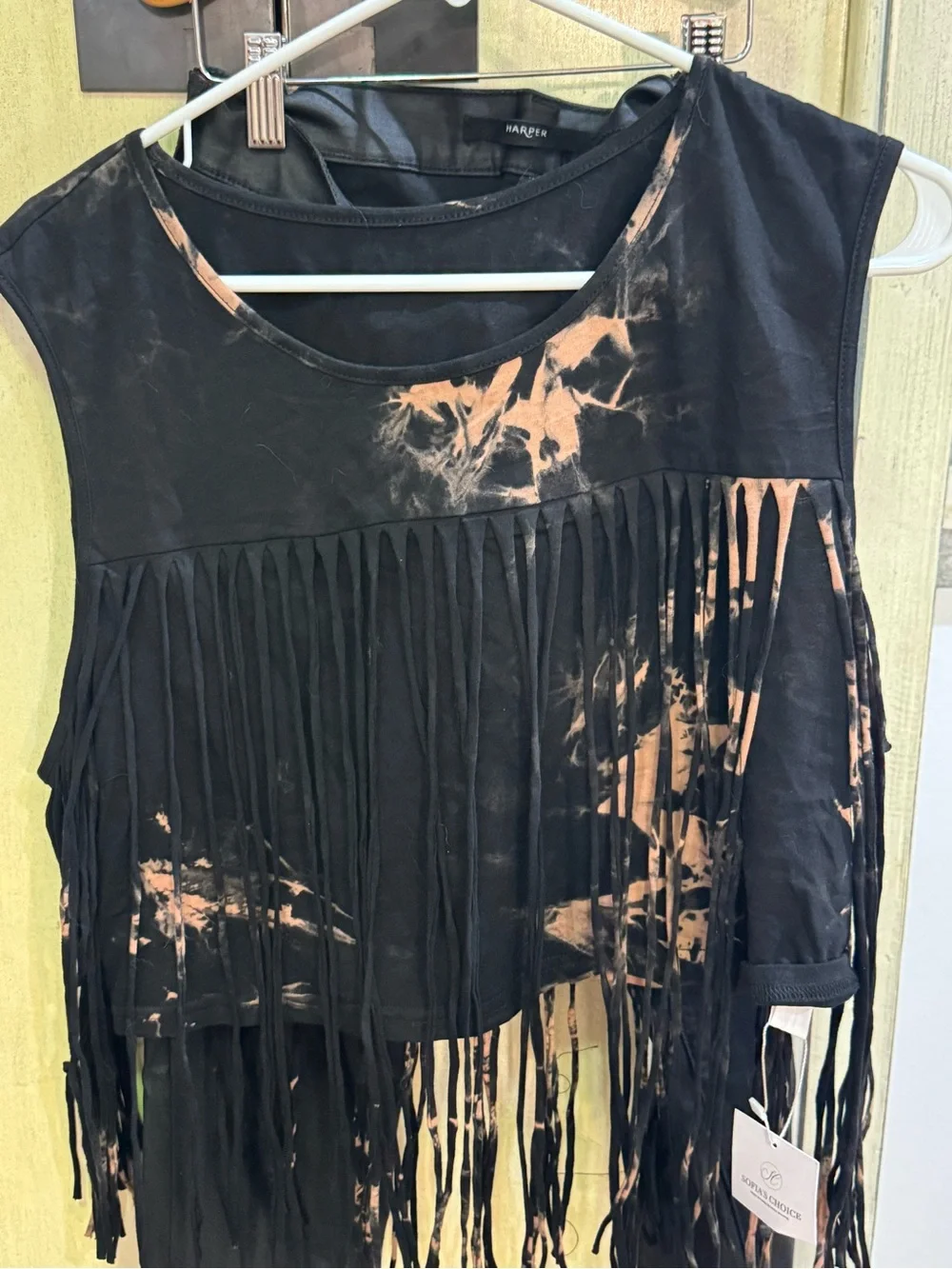 Black and tan fringe mid top - Sleek Women’s Tapered Fit